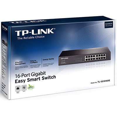 TP-Link TL-SG1016DE network switch Managed L2 Gigabit Ethernet (10/100/1000) Black