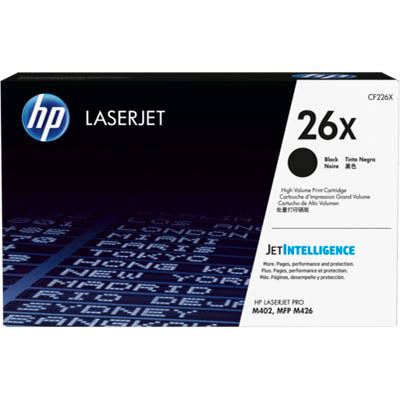 HP 26X High Yield Black Original LaserJet Toner Cartridge