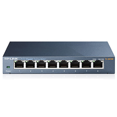 TP-Link TL-SG108 network switch Unmanaged L2 Gigabit Ethernet (10/100/1000) Black