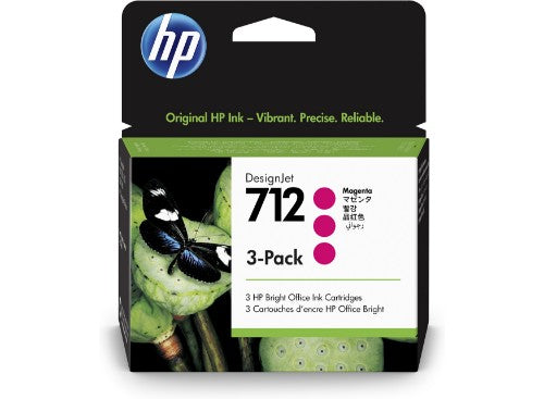 HP 712 3-pack 29-ml Magenta DesignJet Ink Cartridge