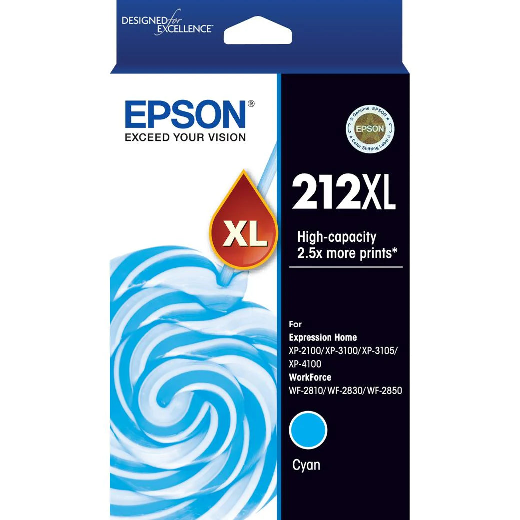 Epson 212XL High Capacity Ink Cartridge (Cyan)