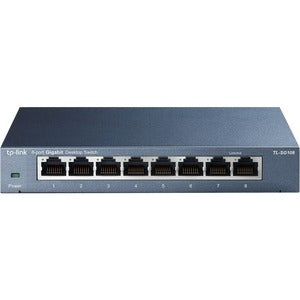 TP-Link TL-SG108 network switch Unmanaged L2 Gigabit Ethernet (10/100/1000) Black