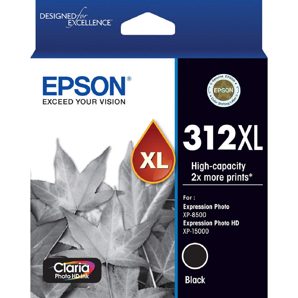 Epson 312XL Photo HD Ink Cartridge Black