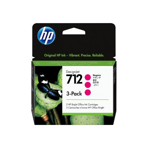 HP 712 3-pack 29-ml Magenta DesignJet Ink Cartridge