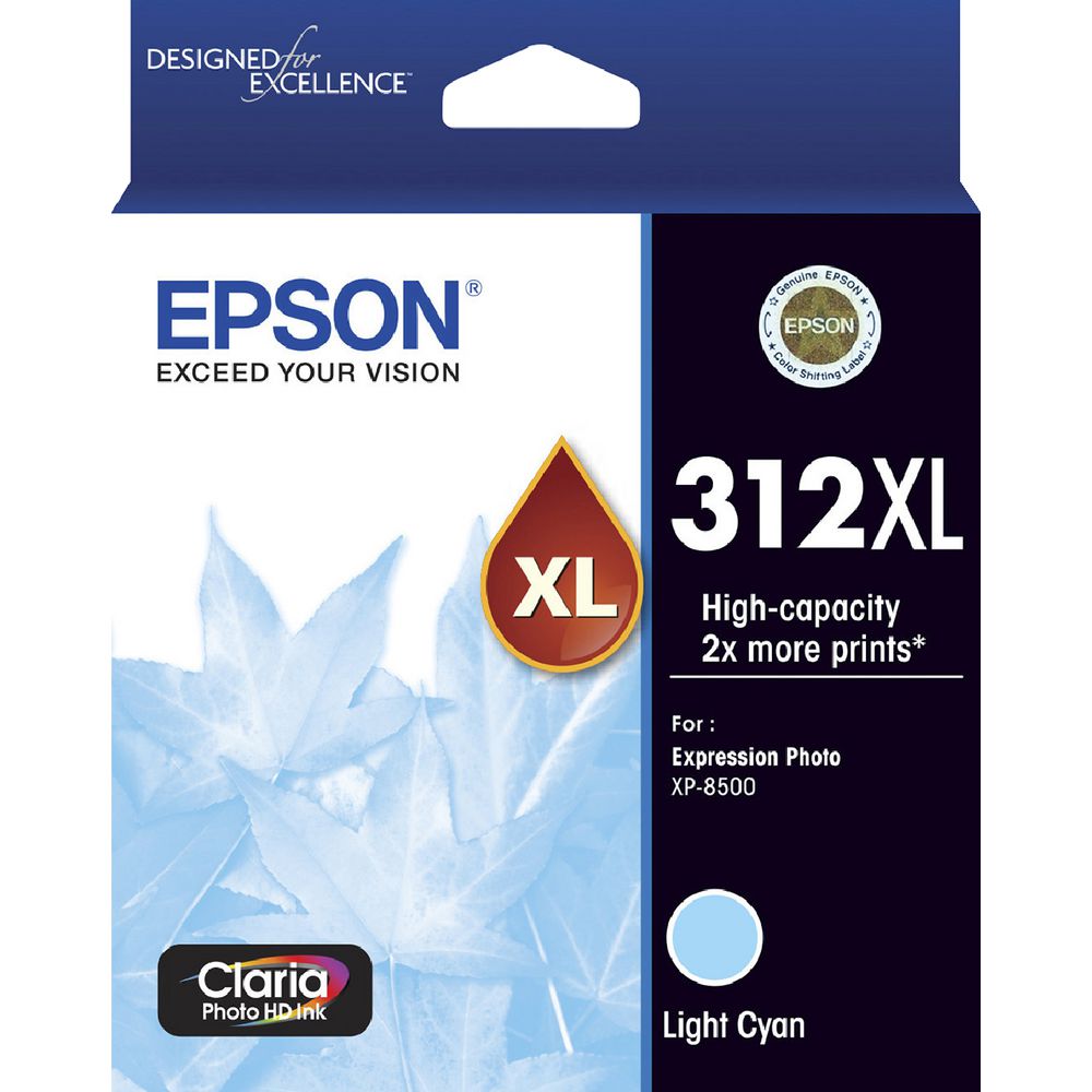 Epson 312XL Photo HD Ink Cartridge Light Cyan