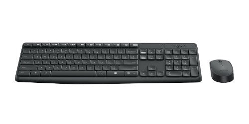 Logitech 920-007937 keyboard Mouse included Home RF Wireless English Grey