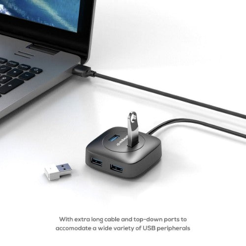 MBeat MB-U3H-01K interface hub USB 2.0 5000 Mbit/s Black