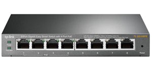 TP-Link TL-SG108PE network switch Managed L2 Gigabit Ethernet (10/100/1000) Power over Ethernet (PoE) Black