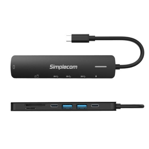 Simplecom CHT570 laptop dock/port replicator Wired USB 3.2 Gen 1 (3.1 Gen 1) Type-C Black