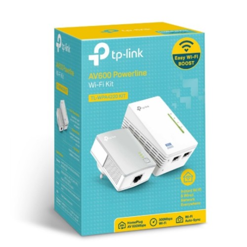 TP-Link TL-WPA4220 KIT PowerLine network adapter 300 Mbit/s Ethernet LAN Wi-Fi White 1 pc(s)