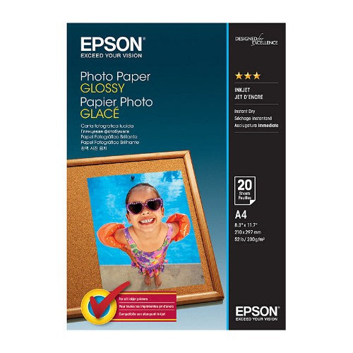 Epson Photo Paper Glossy - A4 - 20 sheets