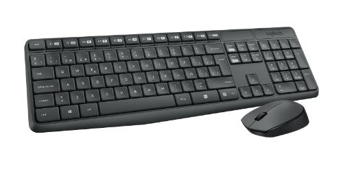 Logitech 920-007937 keyboard Mouse included Home RF Wireless English Grey
