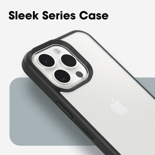 OtterBox React Series for iPhone 15 Pro Max, Black Crystal