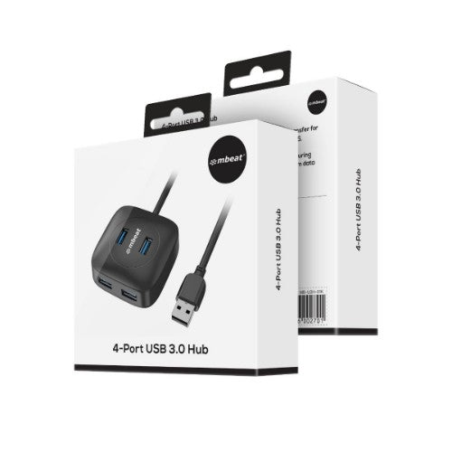MBeat MB-U3H-01K interface hub USB 2.0 5000 Mbit/s Black
