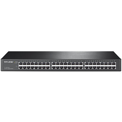TP-Link TL-SG1048 network switch Unmanaged Gigabit Ethernet (10/100/1000) 1U Black