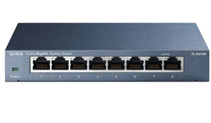 TP-Link TL-SG108 network switch Unmanaged L2 Gigabit Ethernet (10/100/1000) Black