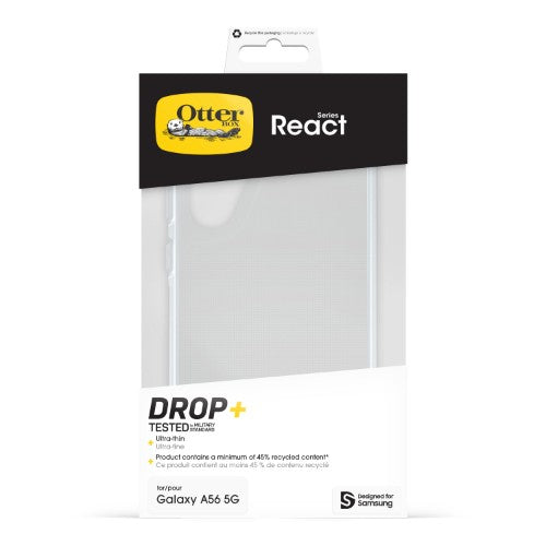 OtterBox React Series for Samsung Galaxy A56 5G, transparent