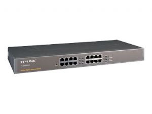 TP-Link TL-SG1016 network switch Unmanaged Gigabit Ethernet (10/100/1000) 1U Black