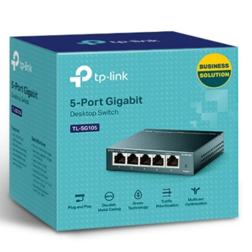 TP-Link TL-SG105 network switch Unmanaged L2 Gigabit Ethernet (10/100/1000) Black