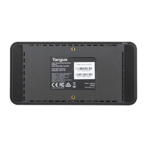 Targus DOCK310AUZ notebook dock/port replicator Wired USB 3.2 Gen 1 (3.1 Gen 1) Type-C Black