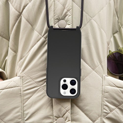 OtterBox React Series Necklace MagSafe for iPhone 15 Pro, Black