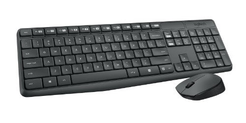 Logitech 920-007937 keyboard Mouse included Home RF Wireless English Grey