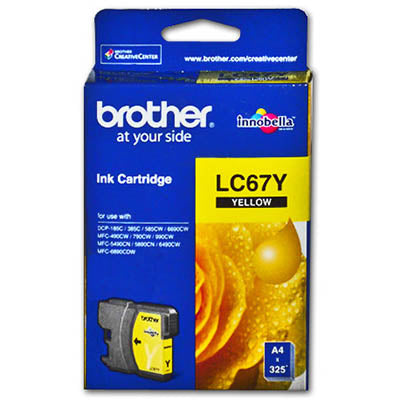 Brother LC67Y ink cartridge Original Yellow