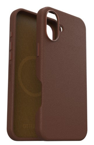 OtterBox Symmetry Series Cactus Leather for MagSafe for iPhone 16 Plus, Rich Adobe