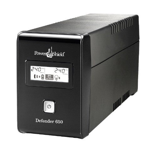 PowerShield Defender 650VA Line-Interactive 0.65 kVA 390 W 2 AC outlet(s)