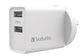 Verbatim 66593 mobile device charger Universal White AC Indoor