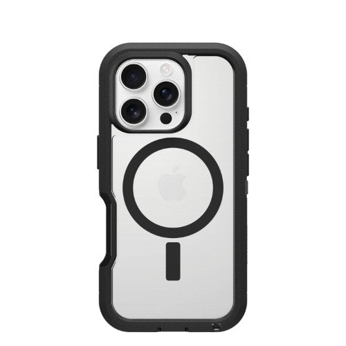 OtterBox Defender Series XT Clear for MagSafe for iPhone 16 Pro, Dark Side