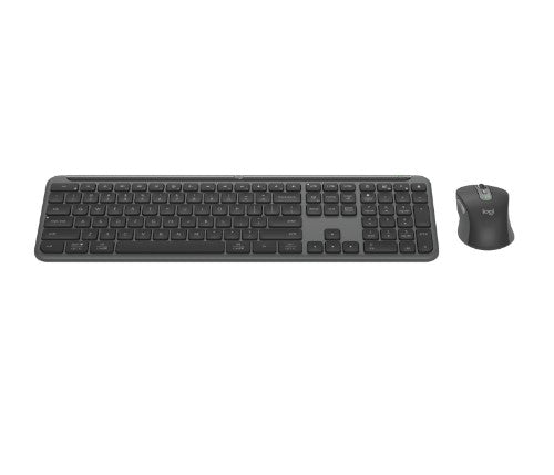 Logitech Signature Slim Combo MK950 keyboard Mouse included Office RF Wireless + Bluetooth QWERTY English Graphite