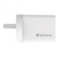Verbatim 66593 mobile device charger Universal White AC Indoor