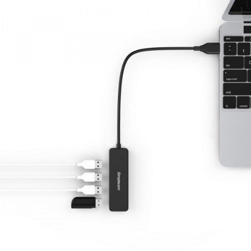 Simplecom CH241 interface hub USB 2.0 480 Mbit/s Black