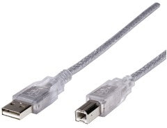Astrotek 5m USB 2.0 A/B Cable USB cable USB A USB B Transparent