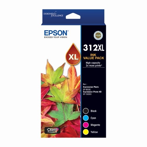 Epson 312XL ink cartridge 4 pc(s) Original High (XL) Yield Black, Cyan, Magenta, Yellow