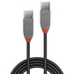 Lindy 0.2m USB 2.0 Type A to A Cable, Anthra Line