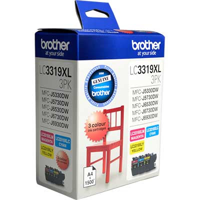 Brother LC3319XL ink cartridge 3 pc(s) Original Cyan, Magenta, Yellow