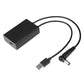 Targus ACA42AUZ cable gender changer USB 3.0 Type A, 3.5 mm USB Type C Black