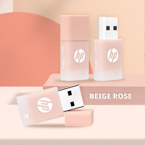 HP HPFD768K-64 USB flash drive 64 GB USB Type-A 3.2 Gen 1 (3.1 Gen 1) Beige, Pink