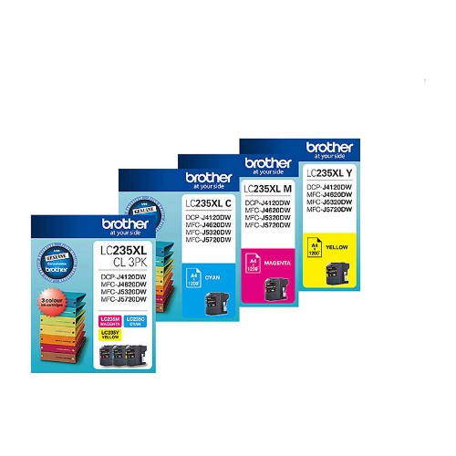 Brother LC235XLCL3PK ink cartridge 3 pc(s) Original Cyan, Magenta, Yellow