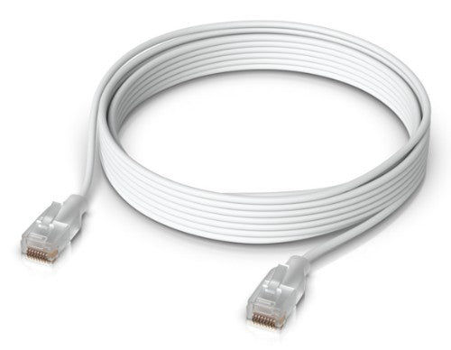 Ubiquiti UACC-Cable-Patch-EL-5M-W networking cable Translucent, White Cat6