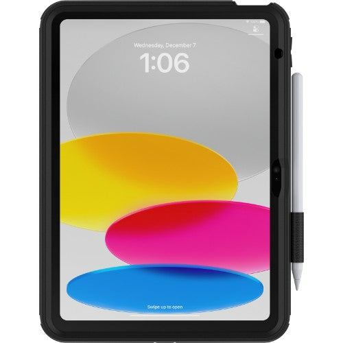 OtterBox Defender Kickstand Case for iPad 10th gen, Shockproof, Ultra-Rugged Protective Case with built in Screen Protector, 2x Tested to Military Standard, Black