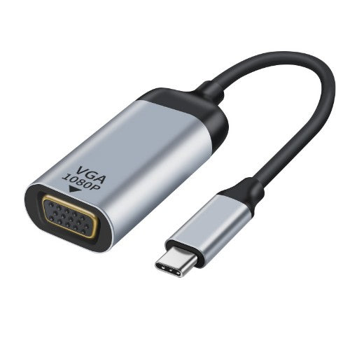 Astrotek AT-USBCVGA-MF15 video cable adapter 0.15 m VGA (D-Sub) USB Type-C Black, Grey