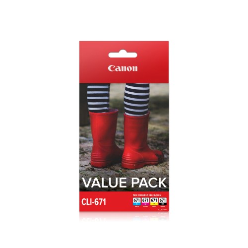 Canon CLI671VP ink cartridge 4 pc(s) Original Black, Cyan, Magenta, Yellow