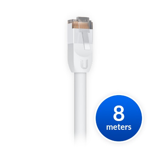 Ubiquiti UACC-CABLE-PATCH-OUTDOOR-8M-W networking cable White Cat5e S/UTP (STP)