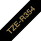 Brother TZE-R354 label-making tape Gold on black