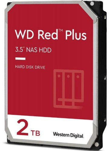 Western Digital Red Plus internal hard drive 2 TB 5400 RPM 64 MB 3.5" Serial ATA