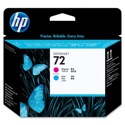 HP 72 Magenta and Cyan Printhead