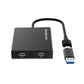 Simplecom DA369 USB graphics adapter Black